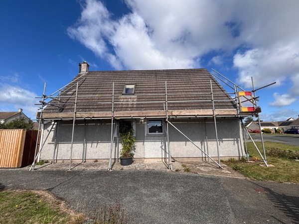 Scaffolding for solar panel installation